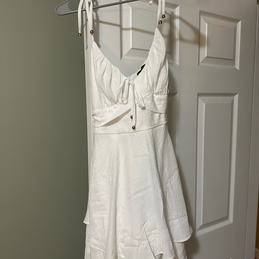 BRAND NEW - Francesca’s White Tie Dress